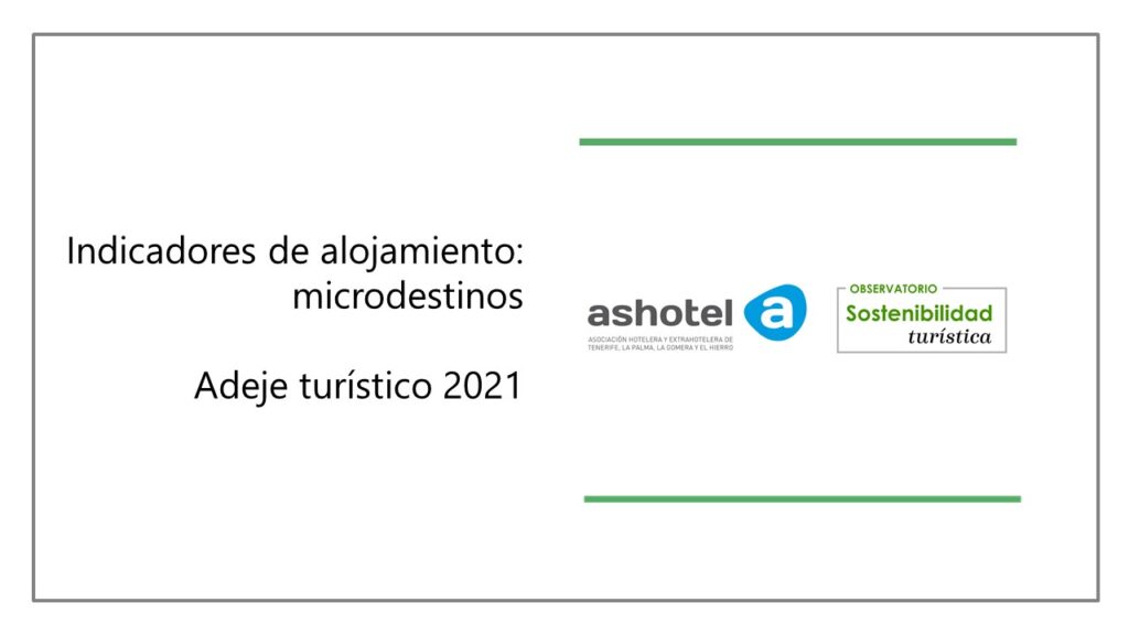 Indicadores del microdestino Adeje turístico año 2021